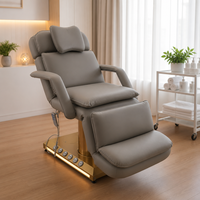 Table de soin électrique à 3 moteurs avec colonne en titane, hauteur réglable, pour salon, spa, tatouage, microblading, traitement dentaire