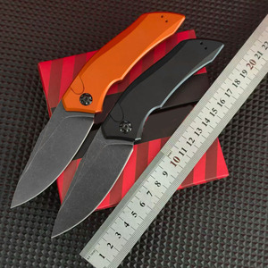 Couteau pliant KS7100RBK, lame polie CPM154, manche en aluminium, couteau de poche, outils EDC pour l'extérieur, chasse, survie tactique - Product Image 1