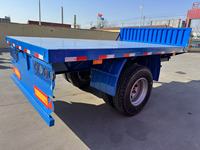 Semi-remorque monoaix à suspension mécanique en acier de 15 tonnes du Shandong avec train de roulement à deux vitesses pour remorques de camions ADR
