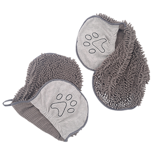 Toalla Secadora Absorbente Ecológica para Mascotas, Perros y Gatos, Guantes Absorbentes de Felpa, Toalla de Bolsillo para Limpieza y Baño de Mascotas - Product Image 1
