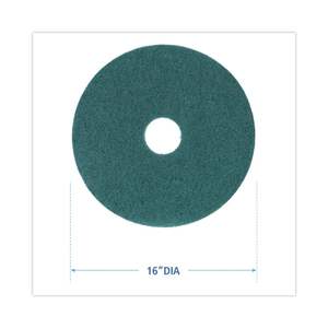 Discos de Fregado Resistentes Boardwalk BWK4016GRE, 16 Pulgadas de Diámetro, Color Verde (5 por Caja) - Product Image 5