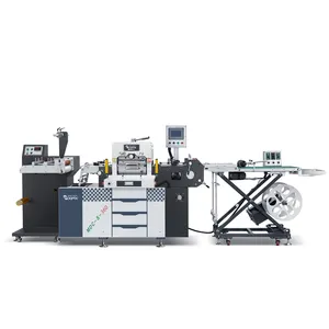 MDC-S-360 vinyl stickers or hot stamping die cutting machine with rotary slitting machine