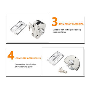 स्टेनलेस स्टील वाणिज्यिक ग्लास दरवाजा लॉक सिंगल साइड ग्लास दरवाजा लॉक टिकाऊ चुंबकीय स्लाइडिंग ग्लास डोर लॉक सिलेंडर - Product Image 4