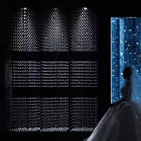 Rideau de perles de cristal, décoration suspendue scintillante pour la décoration de lieux de mariage