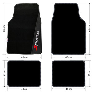 Set di tappetini per auto sportive 4 pezzi resistente facile da installare con antiscivolo per Velcro per modelli CX-5 - Product Image 4
