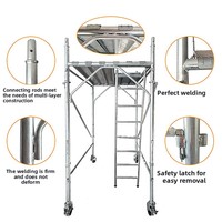 Système d'échafaudage modulaire en acier galvanisé de style italien, conforme à la norme EN 12811, tour d'échafaudage européenne pour l'extérieur