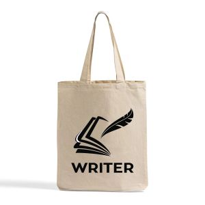 Sacs fourre-tout écologiques personnalisés pour étudiants, sacs en toile pour les amoureux des livres, sacs fourre-tout réutilisables pour les courses - Product Image 1