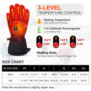 Giáng Sinh Mùa Đông Ấm Áp Món Quà Cứu Chúa Ngoài Trời Đi Xe Đạp Xe Máy Trượt Tuyết Trượt Băng Không Thấm Nước Màn Hình Cảm Ứng Pin Găng Tay Nước Nóng - Product Image 4