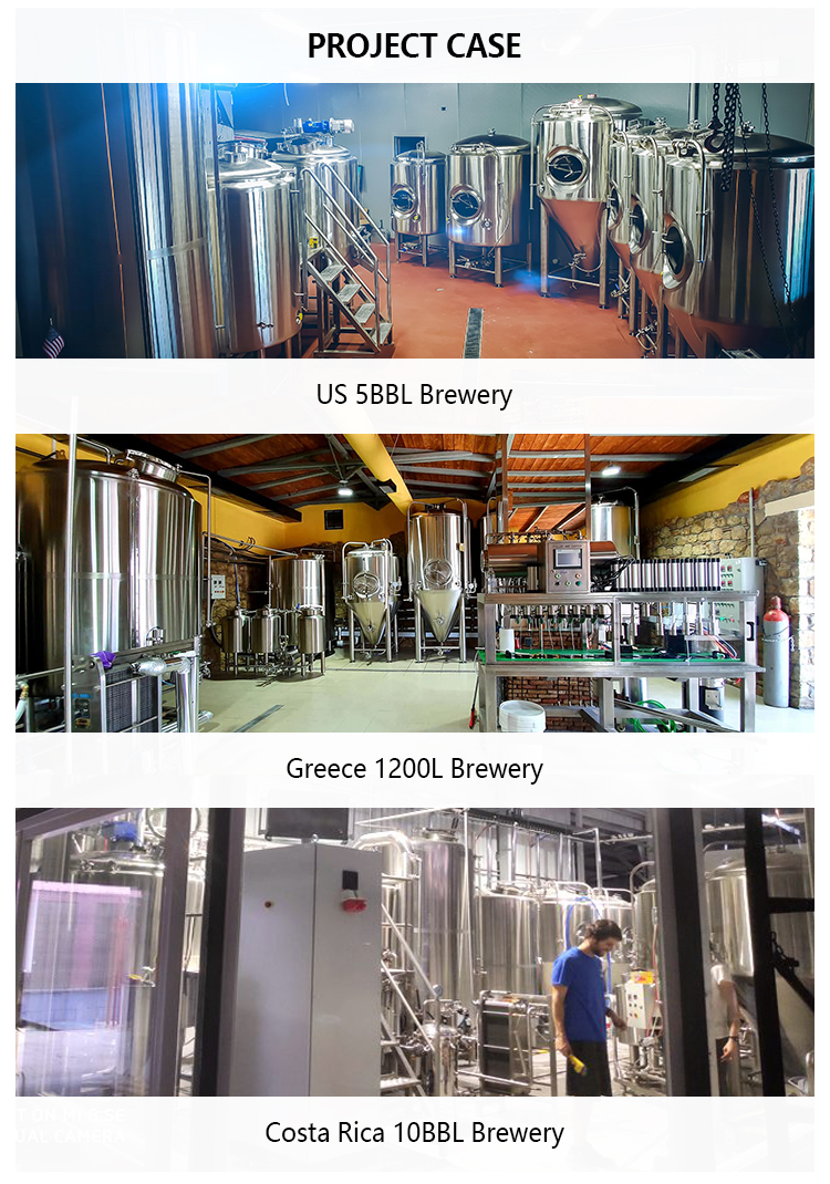 TIANTAI commerical 500L 4 vessel brewhouse steam heating manual brewery equipment for sale