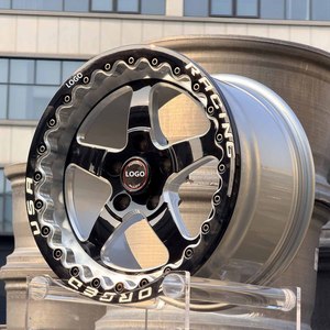 Rines Forjados de Cinco Radios con Beadlock de 15, 17, <span class=keywords><strong>18</strong></span> y 19 Pulgadas, 6x139.7, 5x127, 5x114.3 para <span class=keywords><strong>Ford</strong></span> <span class=keywords><strong>Mustang</strong></span> <span class=keywords><strong>GT</strong></span>, BMW M4, Dodge Challenger - Product Image 3