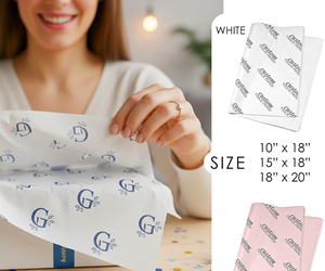Free Desgin Custom Size Logo Print Gold Foil 17g Tissue Wrapping Paper for Jewelry Cosmetics Clothing Gift Packaging Paper - Product Image 3