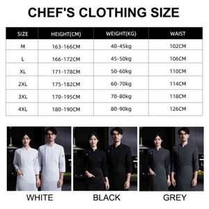 Veste de cuisine blanche et noire à prix abordable, uniforme de serveur, veste de chef japonaise personnalisée pour restaurant, hôtel, cuisine - Product Image 3