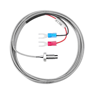 M6 Threaded Bolt k loại vít cặp nhiệt điện 1200C cảm biến nhiệt độ với thép không gỉ che chắn chủ đề cặp nhiệt điện 0.5M 1m - Product Image 2