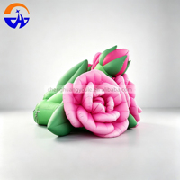 Rose gonflable publicitaire 2026 Chenghuang, fleur artificielle rose gonflable, modèle de sculpture publicitaire