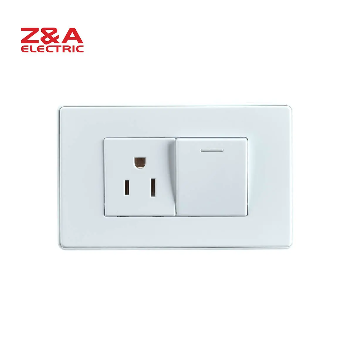 Toma de corriente de pared para el hogar, enchufe estándar americano de 3 pines, 15A, 125V, venta al por mayor, Serie AG, color blanco