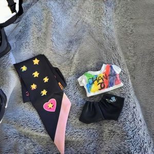 Labuibui Ensemble de vêtements pour poupée de dessin animé en plastique écologique de 17 cm avec lunettes de natation, en polyester, échelle 1:3, unisexe - Product Image 3