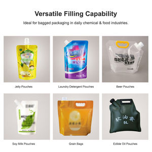 Máquina automática de llenado y tapado de bolsas con un solo boquilla para jugo, bebidas, detergente, miel, salsa y ketchup. - Product Image 4