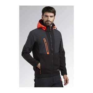 DIADORA UTILITY - 702.179823-C8817/4XL Veste ergonomique softshell et nylon bi-matière Softshell noir VESTES DE TRAVAIL - Product Image 2