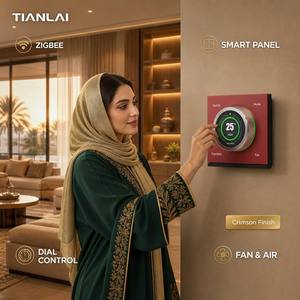 Thermostat Tuya Zigbee Tianlai TL-X6-T1, interrupteur mural, contrôle double mode climatisation et chauffage au sol, boîtier 86 pour maison intelligente - Product Image 3