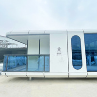 Maison de vacances modulaire à faible coût en acier inoxydable, style simple, capsule spatiale, B&B mobile, maison EPS