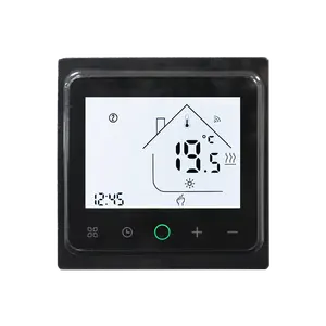 Msthermic Design Thermostat for Electric Floor Heating Water/Gas Boiler LCD Display Temperature Remote Controller