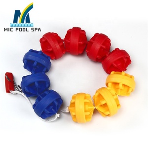 PC PVC ABS Competencia Piscina Flotador Lane Divisor Wave Lap Wave <span class=keywords><strong>para</strong></span> uso <span class=keywords><strong>de</strong></span> los niños Flotador Cuerda <span class=keywords><strong>para</strong></span> entrenamiento y ejercicio - Product Image 1