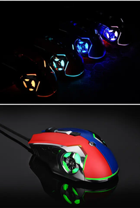 Phổ biến 3200DPI có dây RGB Backlit Chuột chơi game với 6-nút lập trình pubg Máy nghe nhạc của ròng rọc-side Nút mini 3D phong cách - Product Image 3