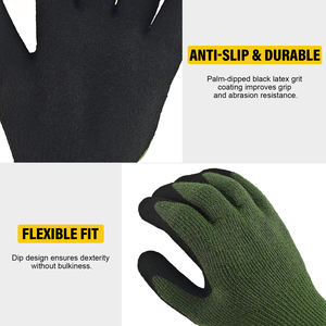 अनुकूलन योग्य ए 9 कट प्रतिरोधी थर्मल शीतकालीन दस्ताने 10 गेज ब्रश आंतरिक लाइनर लेटेक्स पाम सुरक्षा दस्ताने - Product Image 3