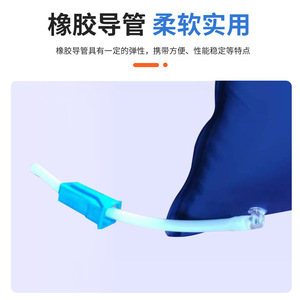 Inhalateur d'oxygène bleu, sac d'oxygène portable pour usage domestique, soins de santé - Product Image 3