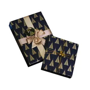 70*50 см бумага с глянцевым покрытием подарочная металлическая синяя оберточная бумага с принтом Золотой Звезды Рождественский подарок оберточная бумага