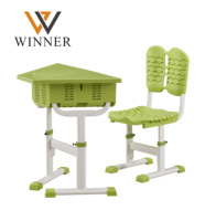 Meubles de classe modernes Winner, en plastique durable, meubles scolaires, bureaux et chaises d'étude pour étudiants, ensemble pour salon