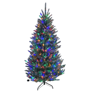 Yiwu Shengxue Árbol de Navidad artificial 6.5ft Árbol de <span class=keywords><strong>abeto</strong></span> <span class=keywords><strong>azul</strong></span> nórdico con luz centelleante LED 2 en 1 - Product Image 3