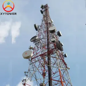 Antena telekomunikasi seluler Radio seluler daya Baja Multi fungsi galvanis Menara telekomunikasi seluler