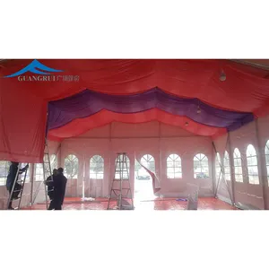 200 People Aluminum Frame Transparent Wedding Tent Clear Roof Orangery Marquee Church Restaurast Party Atrium Event Trade Show