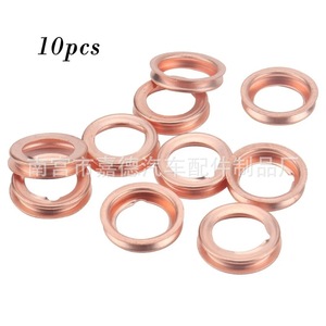 Copper Oil Drain <b>Plug</b> Gasket 11026-01M02 for Nissan Teana Qashqai X Trail Infiniti Renault Engine System - Product Image 3