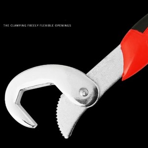 Clé à tuyau multifonctionnelle, pince à rainures réglable, coupe-tuyau à poignée ergonomique pour la réparation de la plomberie - Product Image 2