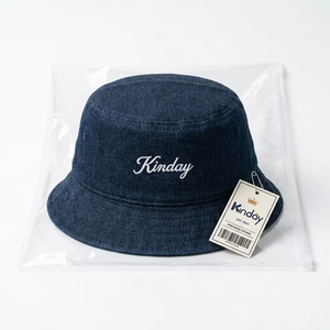 <span class=keywords><strong>Sombrero</strong></span> de Sol de Lona Azul Oscuro Personalizado al por Mayor, Diseño Minimalista, Estético, Clásico, Casual, Suave, Ligero, para Senderismo, Estilo Panamá - Product Image 5
