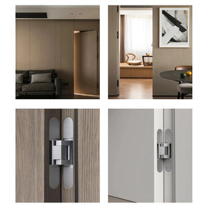 高度な3D調整可能隠しドアヒンジ頑丈木製ドア隠しヒンジスムーズ設置深さ調整 - Product Image 5