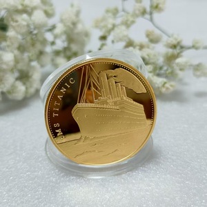 Moneta commemorativa della nave RMS Titanic e della mappa del viaggio in memoria delle vittime - Product Image 6