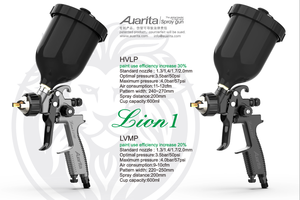 Pistola de Pulverización HVLP con Punta de Aire No Digital, Vaso de 600 ml, para Base (con Boquilla de Aire <span class=keywords><strong>V1</strong></span>-B Plus (HVLP)) - Product Image 4