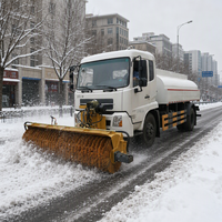 Balayeuse à neige montée sur camion ORPHEST, machine de nettoyage routier avec brosse rotative, moteur et châssis Dongfeng Howo