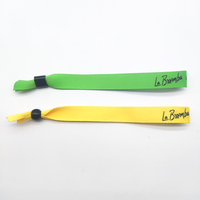Bracelets en tissu polyester personnalisés imprimés par sublimation pour festivals, respectueux de l'environnement, pour événements et fêtes