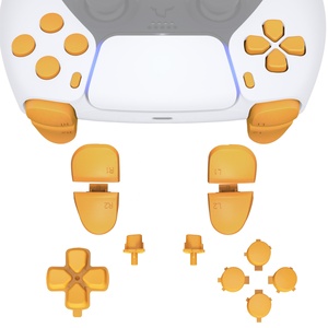 ชุดปุ่มเสริมสีเหลือง DIY สำหรับปุ่ม D-pad, R1, L1, R2, L2, ปุ่มแชร์, ปุ่มตัวเลือก, ปุ่มหน้าจอ และปุ่มอื่นๆ ครบชุด สำหรับจอย PS5 รุ่น BDM-030/040/050/060 - Product Image 1