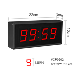 Minuterie LED CHEETIE à 4 chiffres, 1,8 pouce, affichage lumineux, portable, murale, pour <span class=keywords><strong>piscine</strong></span>, golf, cuisine et marché de rue - Product Image 6