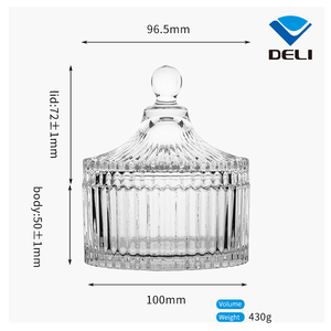 Frasco de Vidrio de Lujo de Estilo Europeo de Nuevo Diseño a Bajo Precio para Uso Doméstico - Product Image 6