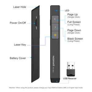Nouveau produit tendance 2026 : Présentateur sans fil Bluetooth avec télécommande laser rouge pour <span class=keywords><strong>présentation</strong></span> - Product Image 2