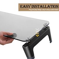 Dessus de table ergonomique en verre trempé pour écran plat LCD LED TV, ordinateur portable, Noteb