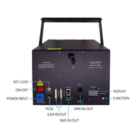 Professionnel 3D couleur 15W rvb LED Laser éclairage de scène DMX512 contrôle corps en aluminium matrice de nuit KTV boîtes de nuit DJ Laser