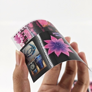 Thẻ in ấn chứng khoán 300gsm 350GSM cotton lõi đen bóng long lanh Holographic Trắng Pearlescent Emboss Gấp Dễ Thương Craft giấy - Product Image 2