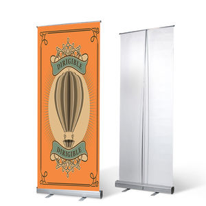 Fabrikdirekter Werbe-Roll-Up-Banner mit Breitem Sockel und Einziehbarem Aluminium-Werbeständer - Product Image 1